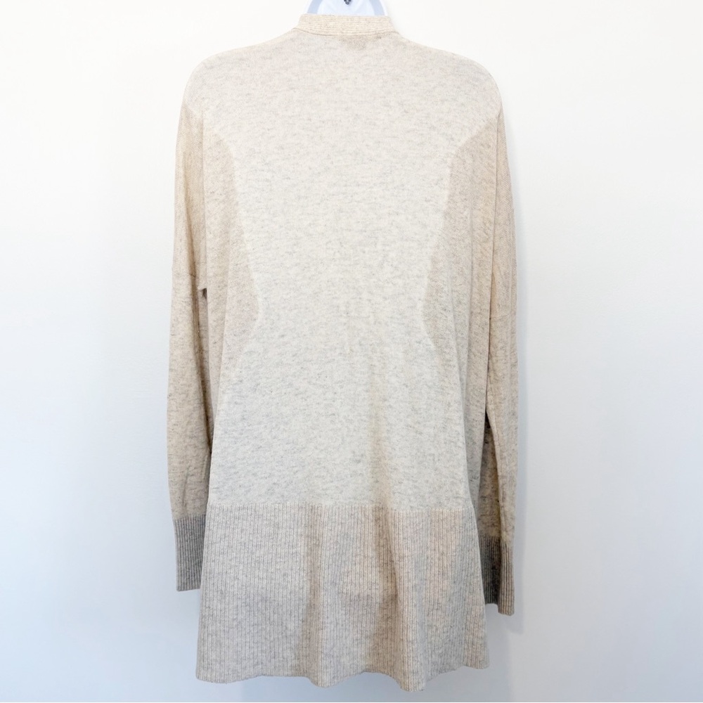 VINCE 100% Cashmere Open Front Cardigan Sweater Cream Neutral Large - Picture 3 of 10